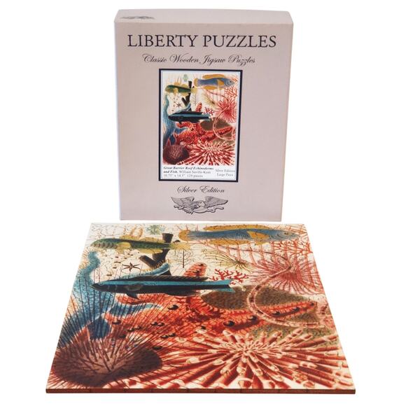 Liberty Puzzle Other - Liberty Puzzle Classic Wooden Jigsaw Puzzle Great Barrier Reef Silver Ed 129 pcs
